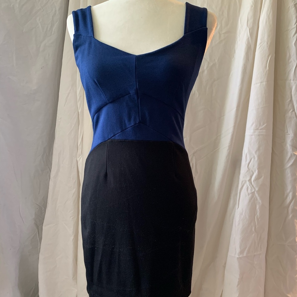 DKNY Black and Blue Dress